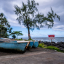 Bateaux à la plage de Sainte-rose