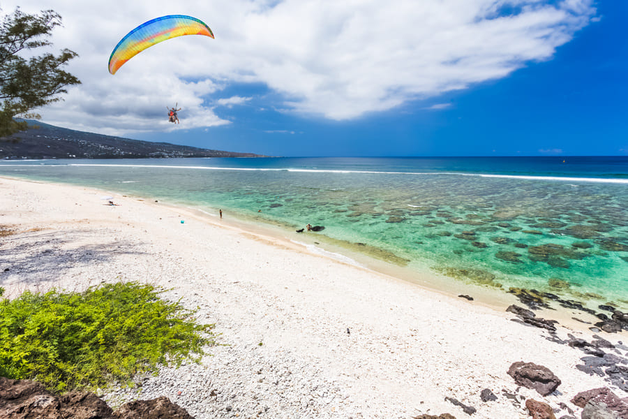 Parapente à Saint Leu